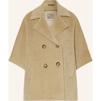 Dámský kabát Cinzia Rocca Dámské Pončo S Alpakou, velbloudí, 38
