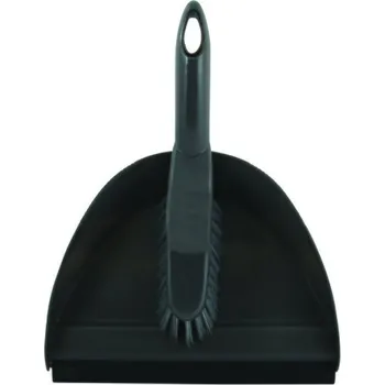 Parní čistič MSV smetáček s lopatkou, tmavě šedý, plast, 30 x 25 x 8 cm