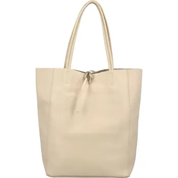 Kabelka Luxusní dámská kožená kabelka Jane, krémová