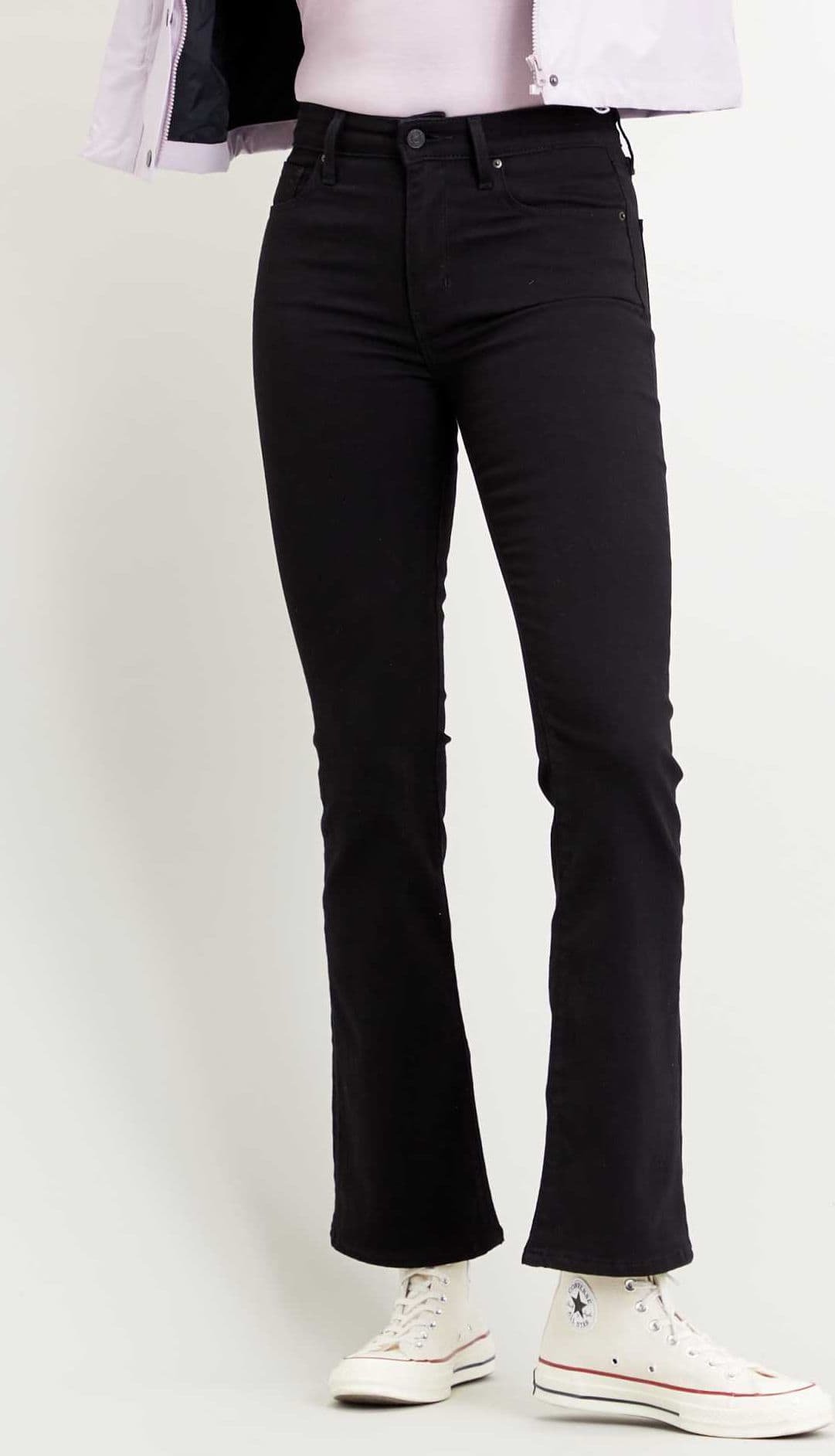 Levi's 725 High Rise Bootcut Midnight Gaze Džíny Černé 29/32