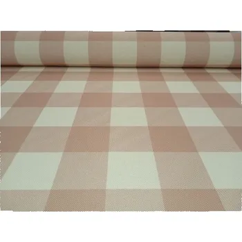 Lehátkovina, impregnovaná látka, káro starorůžová 5x5cm, látka, metráž