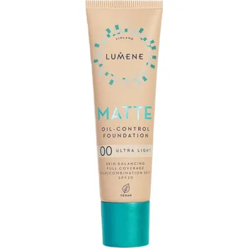 Make-up Lumene Matte Oil-Control Foundation SPF20 Matující podkladová báze na obličej 00 Ultra Light 30ml