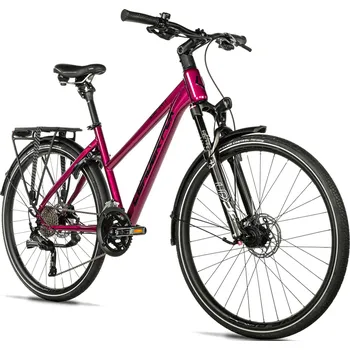 Dámské krosové kolo LEADER FOX ESPIRIT, model 2025-1, barva rasberry