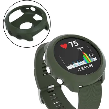 Příslušenství k chytrým hodinkám VSECHNONAMOBIL 111577 TPU HALF COVER Kryt pro Garmin Forerunner 645 tmavě zelený
