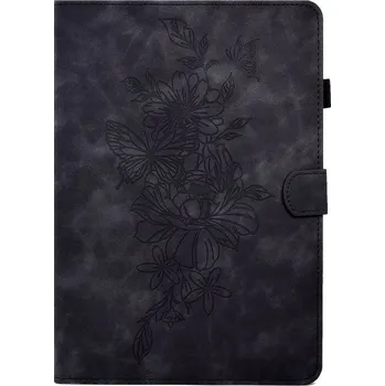 Pouzdro na tablet VSECHNONAMOBIL 57127 ART FLOWER Zaklápěcí pouzdro Huawei MatePad T10/T10S černé