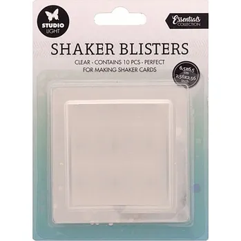 Studio Light Plastová krytka na výrobu chrastidla Studio Light, 6,5x6,5 cm, 10 ks - Čtverec