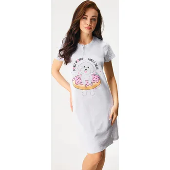 Dámské noční prádlo Il Granchio Noční košile Donut krátká L šedá