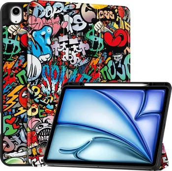 Pouzdro na tablet VSECHNONAMOBIL 77796 ART Zaklápěcí pouzdro pro Apple iPad Air 13 2025 / Air 13 2024 GRAFFITI