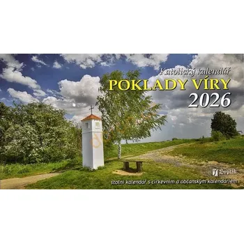 Kalendář Poklady víry 2026 (katolický stolní kalendář )