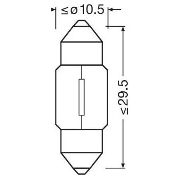 Autožárovka Žárovka, osvětlení interiéru ams-OSRAM 6438