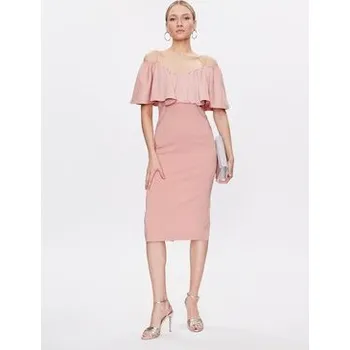 Dámské šaty Pinko Koktejlové šaty La Carlota 100034 A0GI Růžová Regular Fit 48