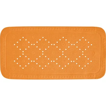 Protiskluzová podložka Spirella protiskluzová podložka do vany ALASKA, oranžová, PVC, 91 x 36 cm