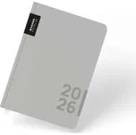 Diář denní Pastelini A5 - šedý 2026