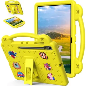 Příslušenství pro tablet VSECHNONAMOBIL 111642 FANY Dětský kryt na tablet pro Samsung Galaxy Tab S10 FE+ žlutý