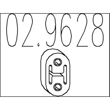 Tlumič výfuku MTS Zarážka tlumiče výfuku MTS 02.9628