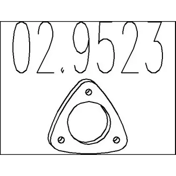 Těsnění výfuku MTS Těsnění výfukové trubky MTS 02.9523