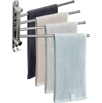 Držák na ručníky, stříbrná, HOLDER