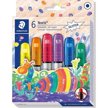 Pastelka STAEDTLER Noris Club gelové, 6 třpytivých barev
