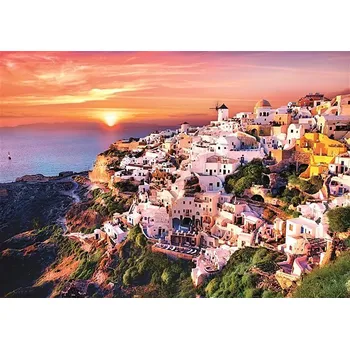Puzzle Trefl Puzzle Západ slunce nad Santorini, Řecko 1000 dílků