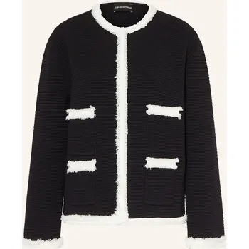 Emporio Armani Dámský Pletený Kardigan, černá / režná, 38