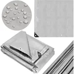 Hrubá ochranná plachta 4x8 m - 210g/m2 - šedá