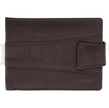 Peněženka Lagen V-98-E hnědá pánská kožená peněženka + DÁREK
