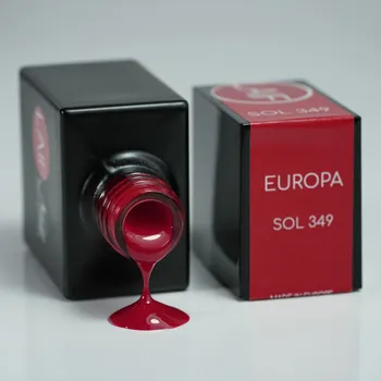 Umělé nehty Laif Gel lak červený SOL - 349 Europa 10ml