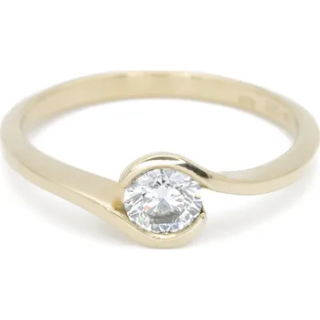 Prsten AUREE | Fine Jewelry Zásnubní prsten ze žlutého zlata s diamantem materiál: žluté zlato 585/1000