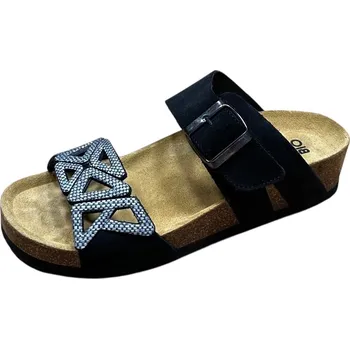 Dámské pantofle Bio Life Lia 2687 dámské zdravotní pantofle na klínu černá vzor Barva: Černá, Velikost: 39