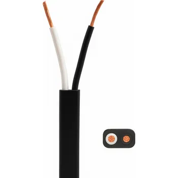 elektrický kabel Kabel 2x1,5, plochý 6,5x3,9 mm pro spojky QS150