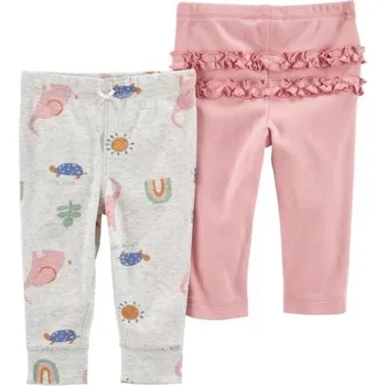 CARTER'S Tepláky Pink&Grey dívka LBB 2ks 24m