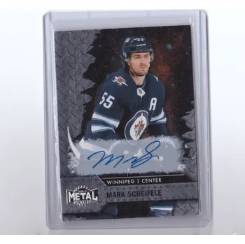Sběratelská karetní hra 2020-21 Skybox Metal Universe MARK SCHEIFELE Auto Podpis