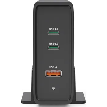Hama USB nabíjecí stanice GaN, 2x USB-C PD, 1x USB-A QC, 140 W
