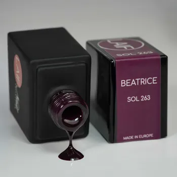 Umělé nehty Laif Gel lak černý SOL - 263 Beatrice 10ml