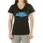 Dámské tričko - Čím starší tím krásnější - černé - XXL