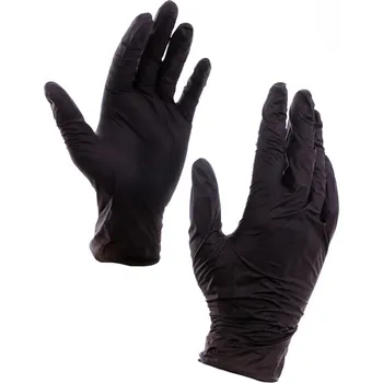 Vyšetřovací rukavice Medispo rukavice nitrilové 100 ks, černé, nepudrované Rozměr: XL