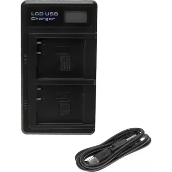Extensilo USB DUÁLNÍ nabíječka baterie Panasonic DMW-BLE9, příslušenství pro digitální fotoaparáty řady Lumix