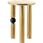 Odkládací stolek ABSTRACT 55cm s černým kulovým zlatem