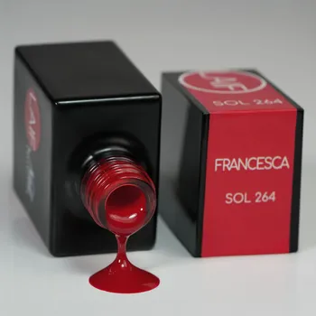 Umělé nehty Laif Gel lak červený SOL - 264 Francesca 10ml