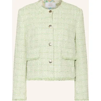 Riani Dámská Bunda Hranatého Střihu Z Tvídu S Flitry, světle...