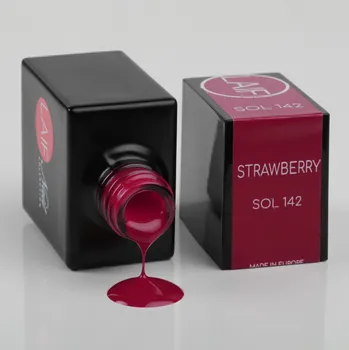 Umělé nehty Laif Gel lak červený SOL - 142 Strawberry 10 ml
