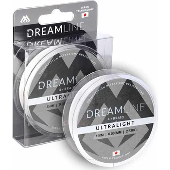 Rybářská šňůra Mikado pletená šňůra - DREAMLINE ULTRALIGHT 150m bílá Varianta: 0.047mm/3.87kg