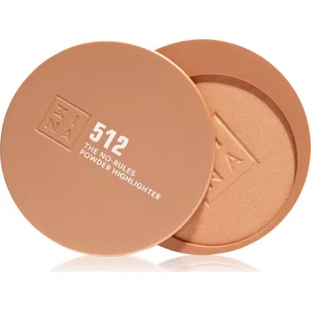 Oční stíny 3INA The No-Rules Powder multifunkční líčidlo pro oči, rty a tvář odstín 512 - Soft pearly gold, highlighter 8 g