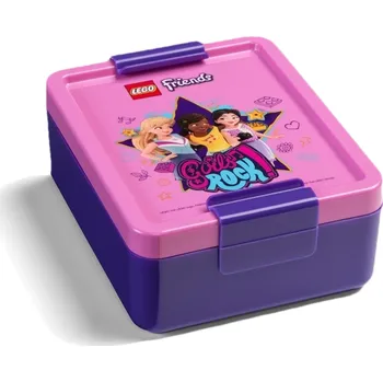 Svačinový box LEGO Friends Girls Rock box na svačinu - fialová + Sleva 5% s kódem AKCE5