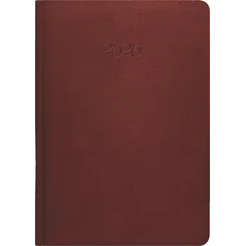 Diář Graspo Denní diář 2026 A5 - Carus hnědý
