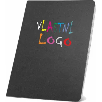 Blok ON-DESIGN Poznámkový blok A5 ECOWN s vlastním potiskem Barva: černá