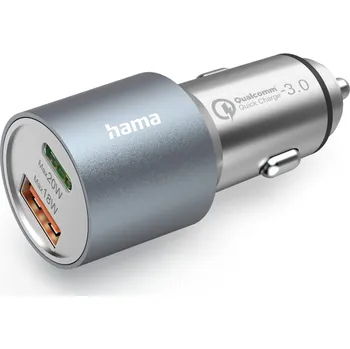 Hama rychlá USB nabíječka do vozidla USB-C PD, USB-A QC, 38 W