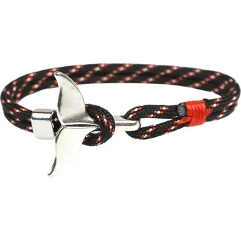 Náramek Amparo Miranda® Náramek Velrybí ploutev B17, Barva černo-červená