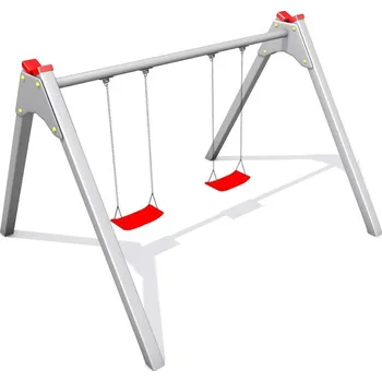 Hra na zahradu Monkey houpačka Duoswing II METAL - s klasickými sedáky