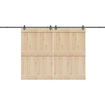 Nábytkové kování OMAXI Sada příslušenství pro posuvné dveře 427 cm ocelová černá 857935